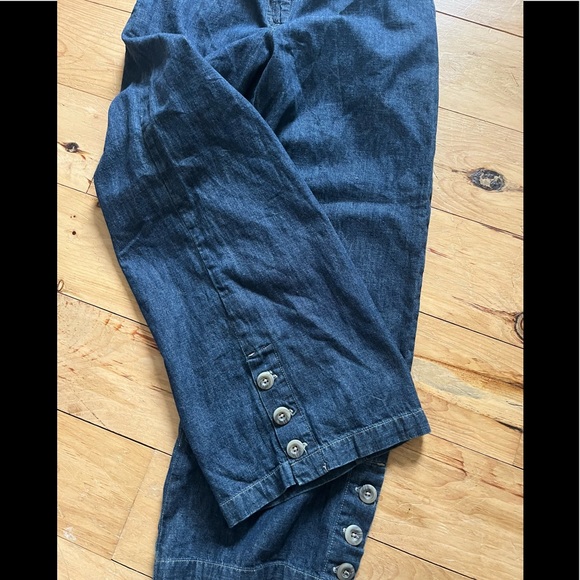 New J.Jill Wide leg cropped jeans size 4 - Picture 4 of 5